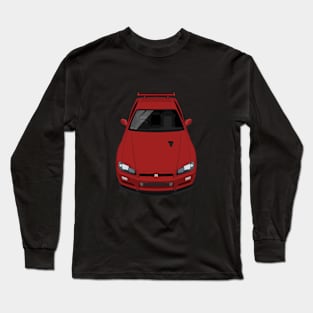 Skyline GTR V Spec R34 - Red Long Sleeve T-Shirt